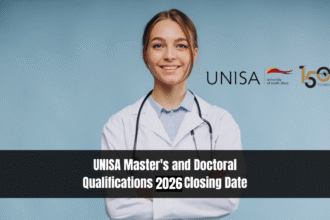 UNISA Master's and Doctoral Qualifications 2026 Closing Date