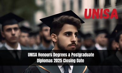 UNISA Honours Degrees & Postgraduate Diplomas 2025 Closing Date