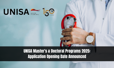 UNISA Master's & Doctoral Programs 2025: Application Opening Date Announced