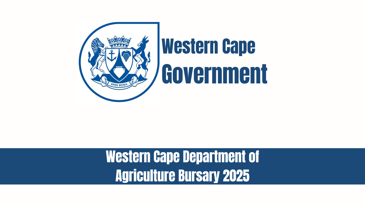 Western Cape Department of Agriculture Bursary 2025