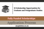 10 Scholarship Opportunities for Graduate and Postgraduate Studies Currently Open In 2025