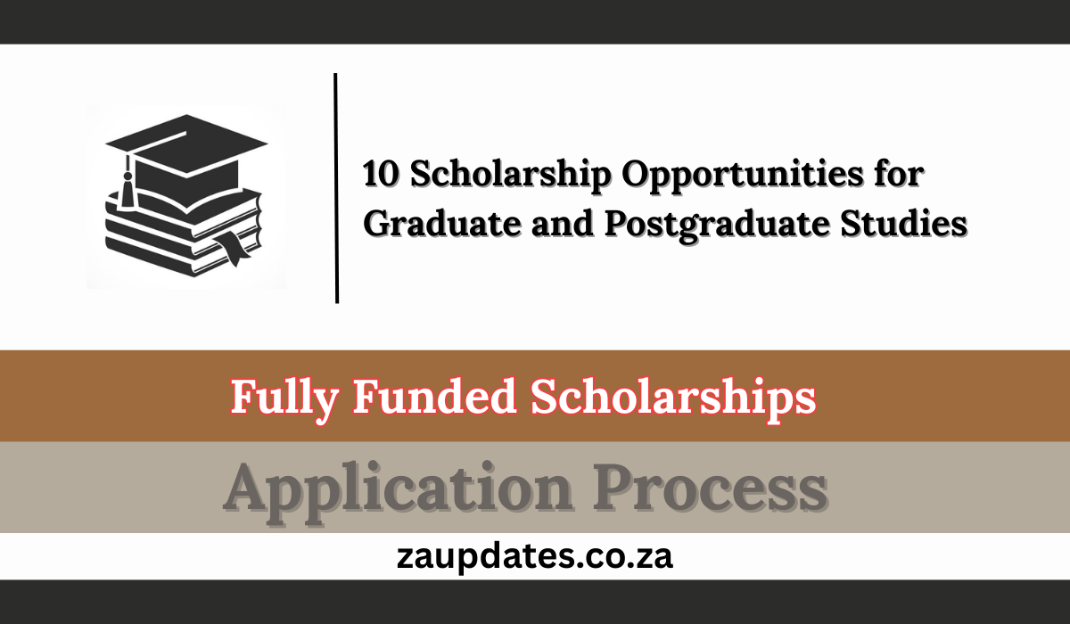 10 Scholarship Opportunities for Graduate and Postgraduate Studies Currently Open In 2025