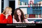 2026 DUT Courses That Have Space