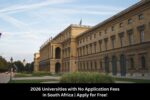 2026 Universities with No Application Fees in South Africa