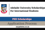 Adelaide University Scholarships For International Students