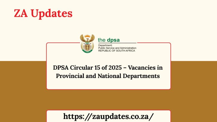 DPSA Circular 15 of 2025