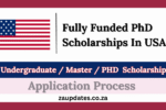 Fully Funded PhD Scholarships In The USA