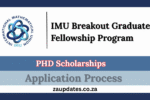 IMU Breakout Graduate Fellowship Program