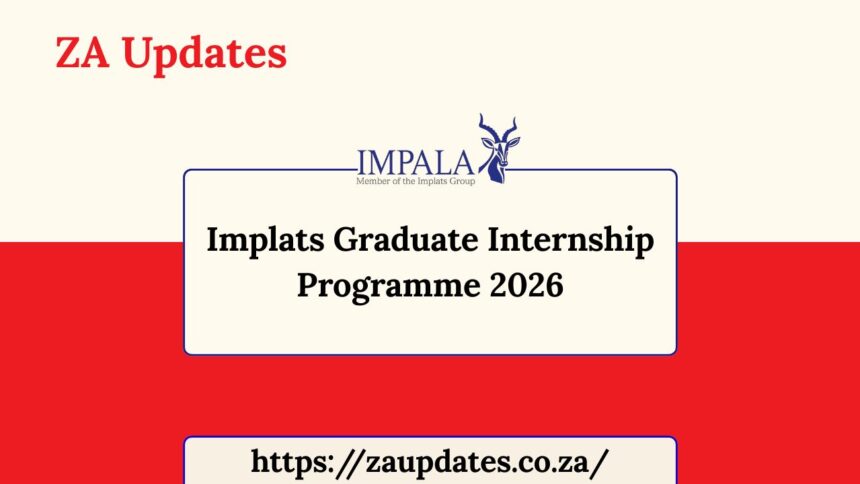 Implats Graduate Internship Programme 2026