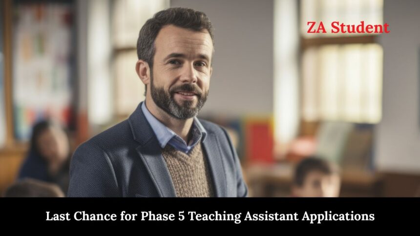 Last Chance for Phase 5 Teaching Assistant Applications