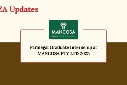 Paralegal Graduate Internship at MANCOSA PTY LTD 2025