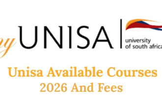 Unisa Available Courses 2026 and Fees - www.unisa.ac.za
