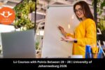 UJ Courses with Points Between 19 – 28