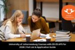 University of Johannesburg Courses with 20-25 APS for 2026
