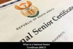 What is a National Senior Certificate (NSC)?