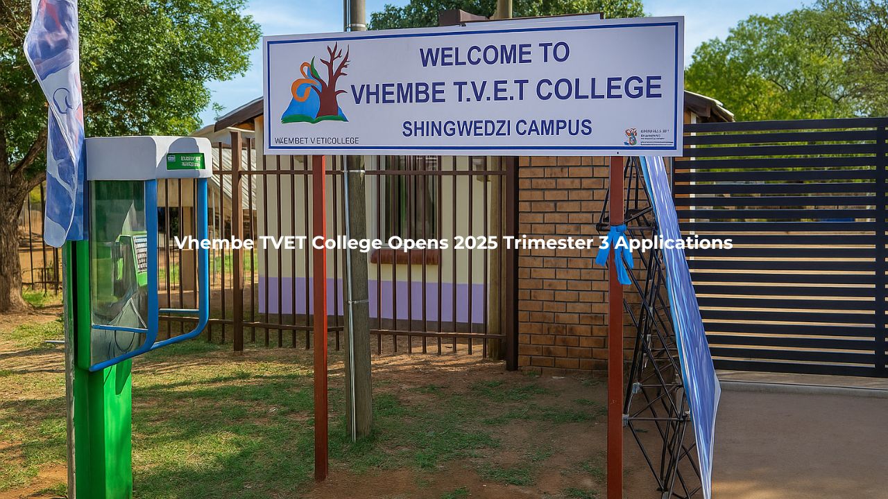 Vhembe TVET College Opens 2025 Trimester 3 Applications