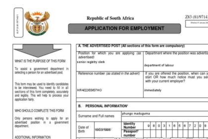 Z83 Application Form