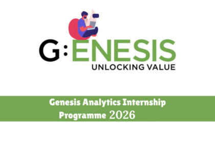 Genesis Analytics Internship Programme 2026