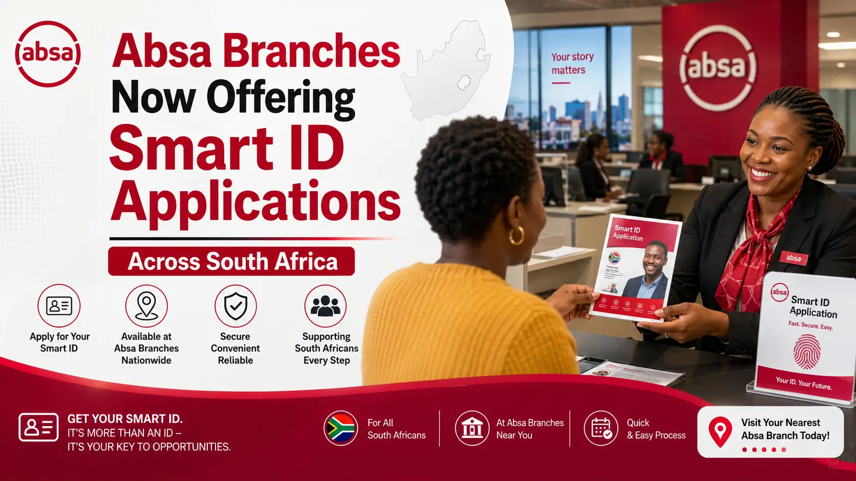 Absa Branches Now Offering Smart ID Applications Across South Africa