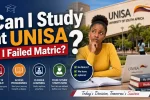 Can I Study at UNISA If I Failed Matric?