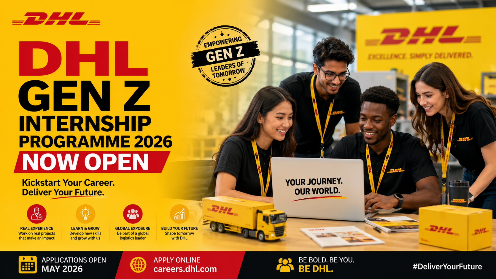 DHL Gen Z Internship Programme 2026 Now Open
