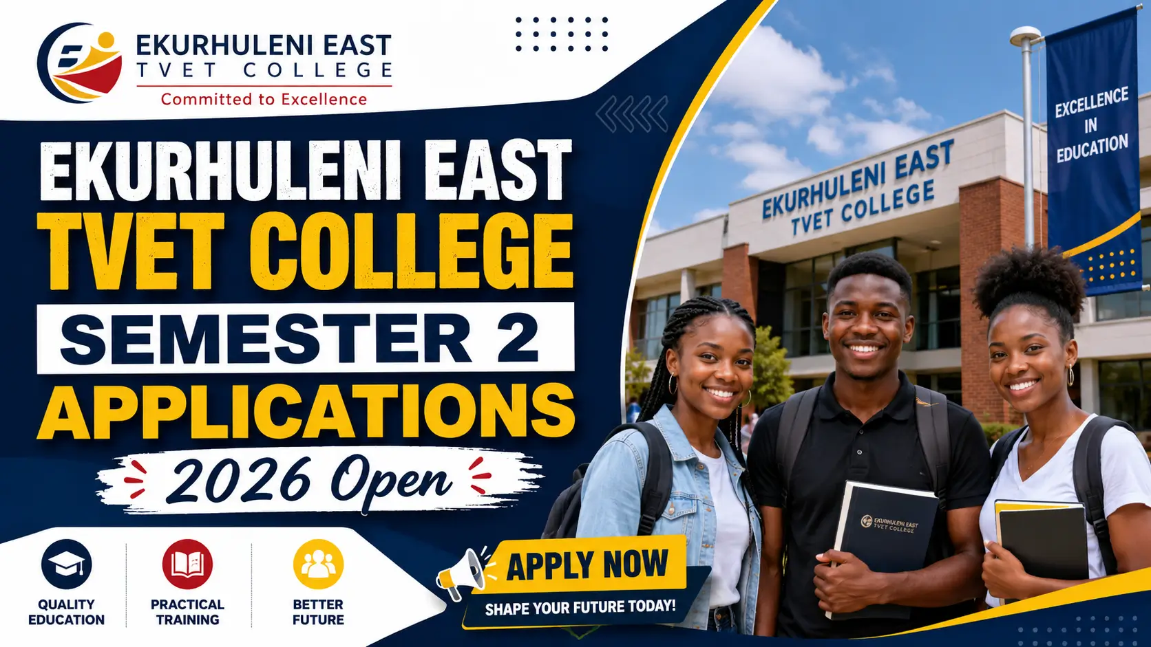 Ekurhuleni East TVET College Semester 2 Applications 2026 Open