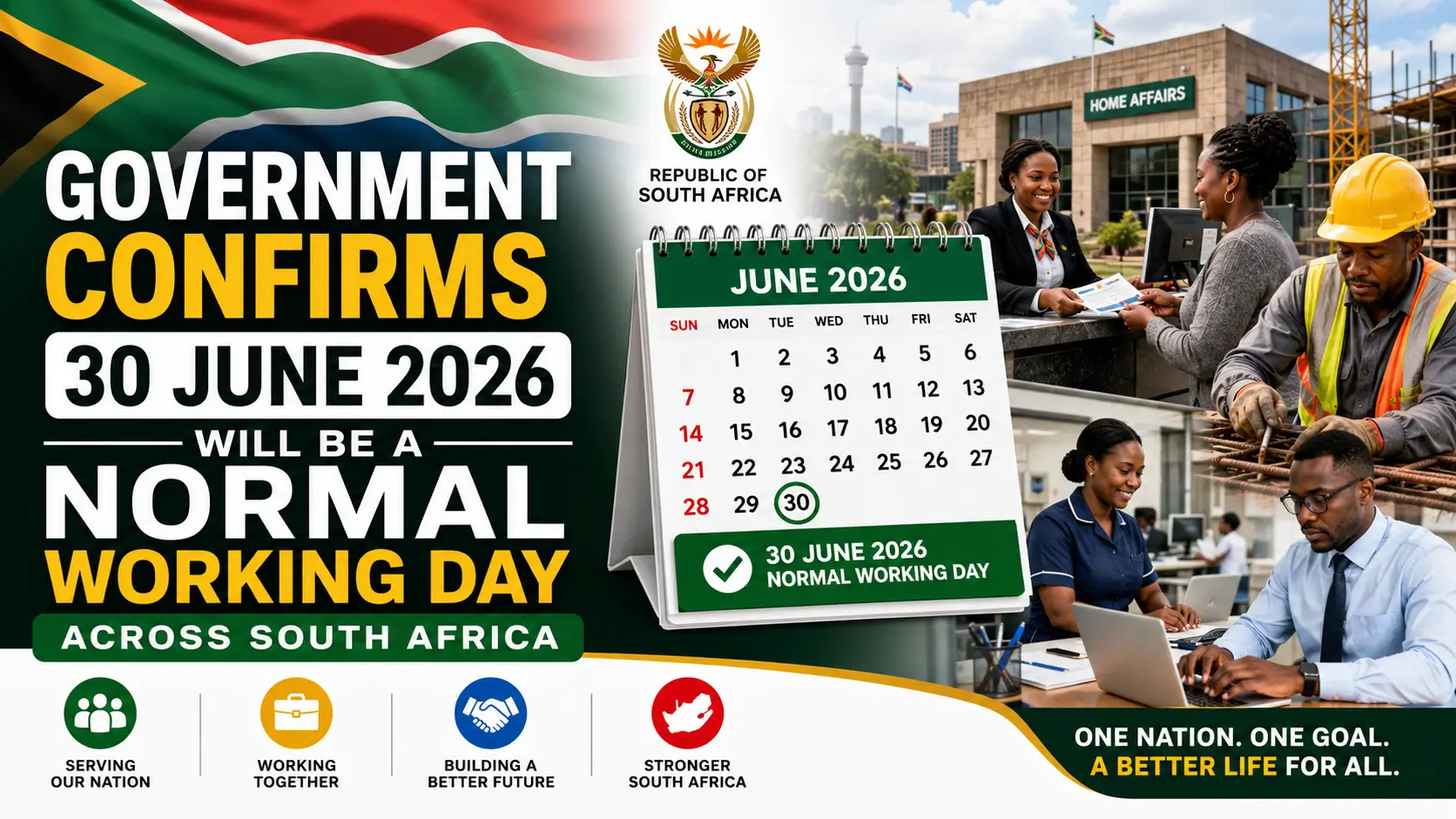Government Confirms 30 June 2026