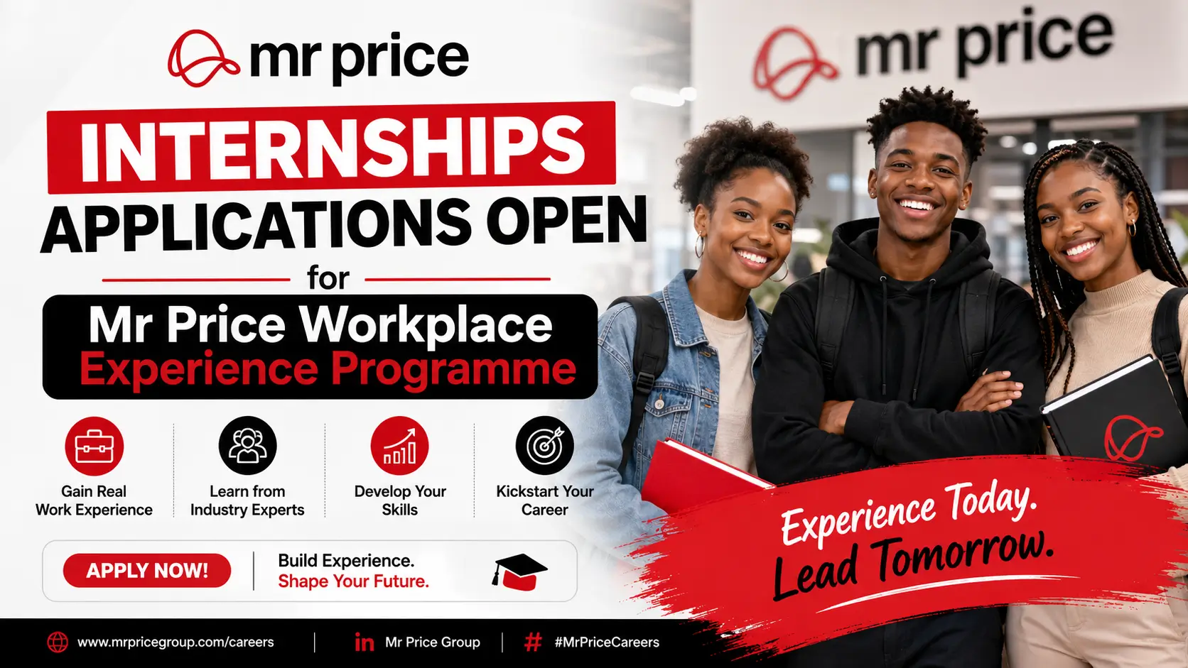 Internships Applications Open for Mr Price