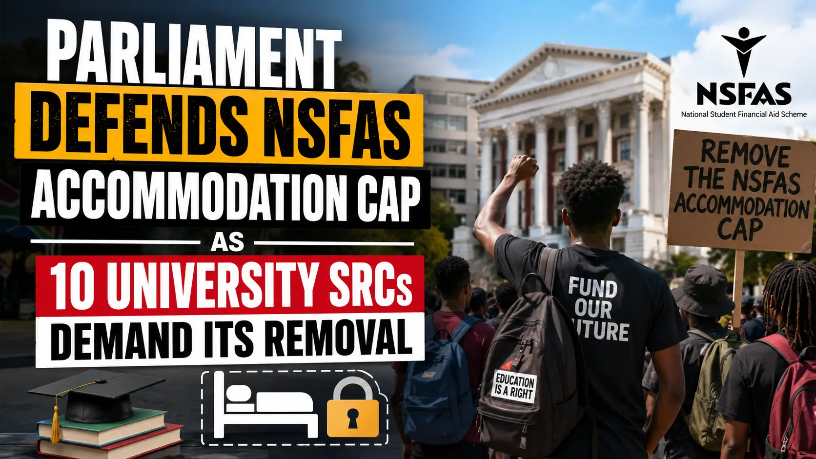 Parliament Defends NSFAS Accommodation Cap as 10 University SRCs Demand Its Remova