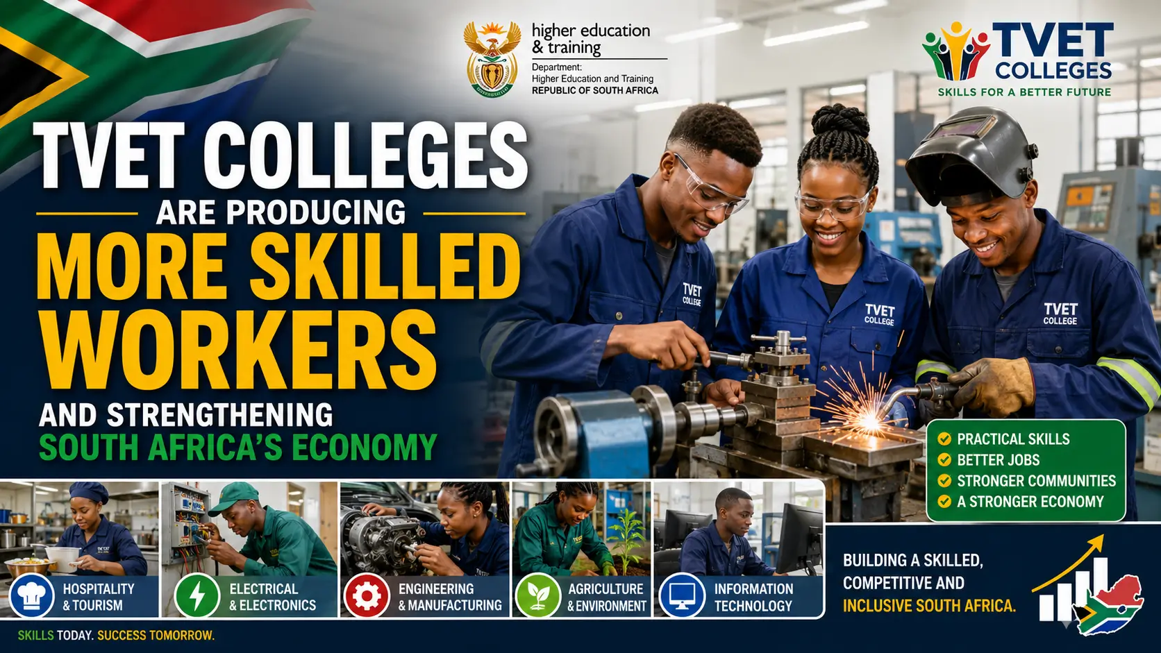 TVET Colleges Are Producing More Skilled Workers and Strengthening South Africa’s Economy