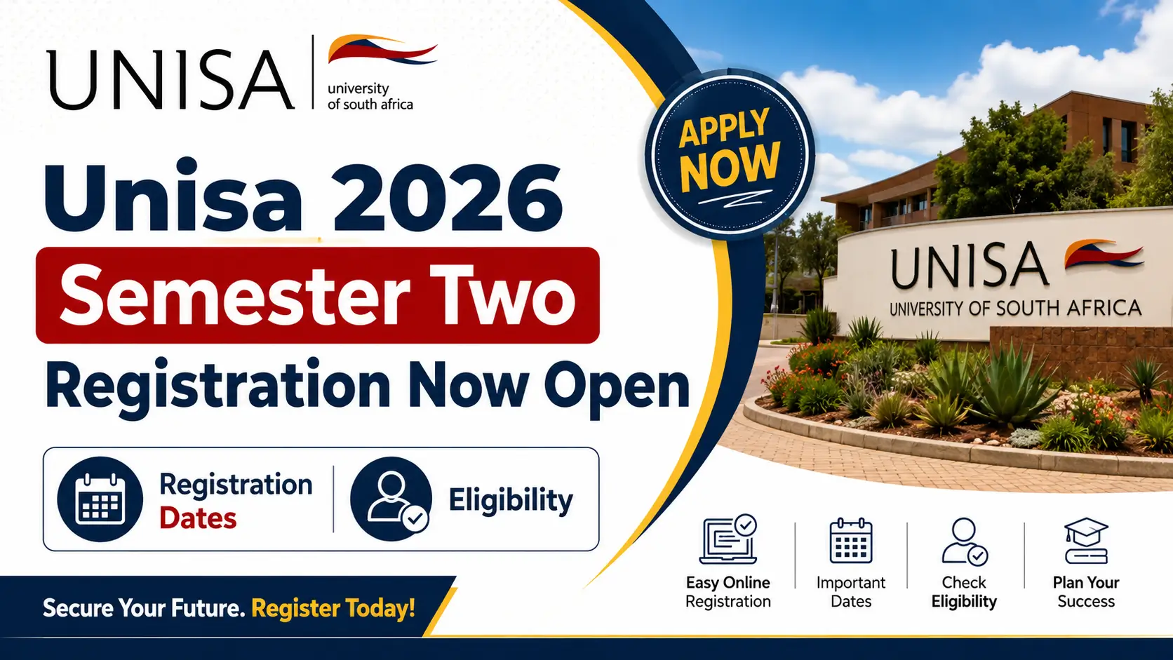 Unisa 2026 Semester Two Registration Now Open