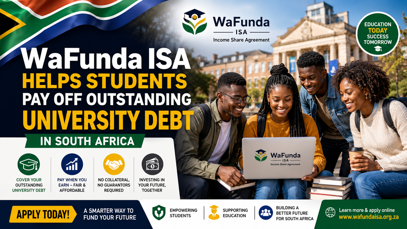 WaFunda ISA Helps Students Pay Off Outstanding University Debt in South Africa