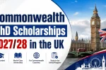 Commonwealth PhD Scholarships 2027/28 in the UK