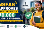NSFAS Approves Registration for 70,000 Eligible Students
