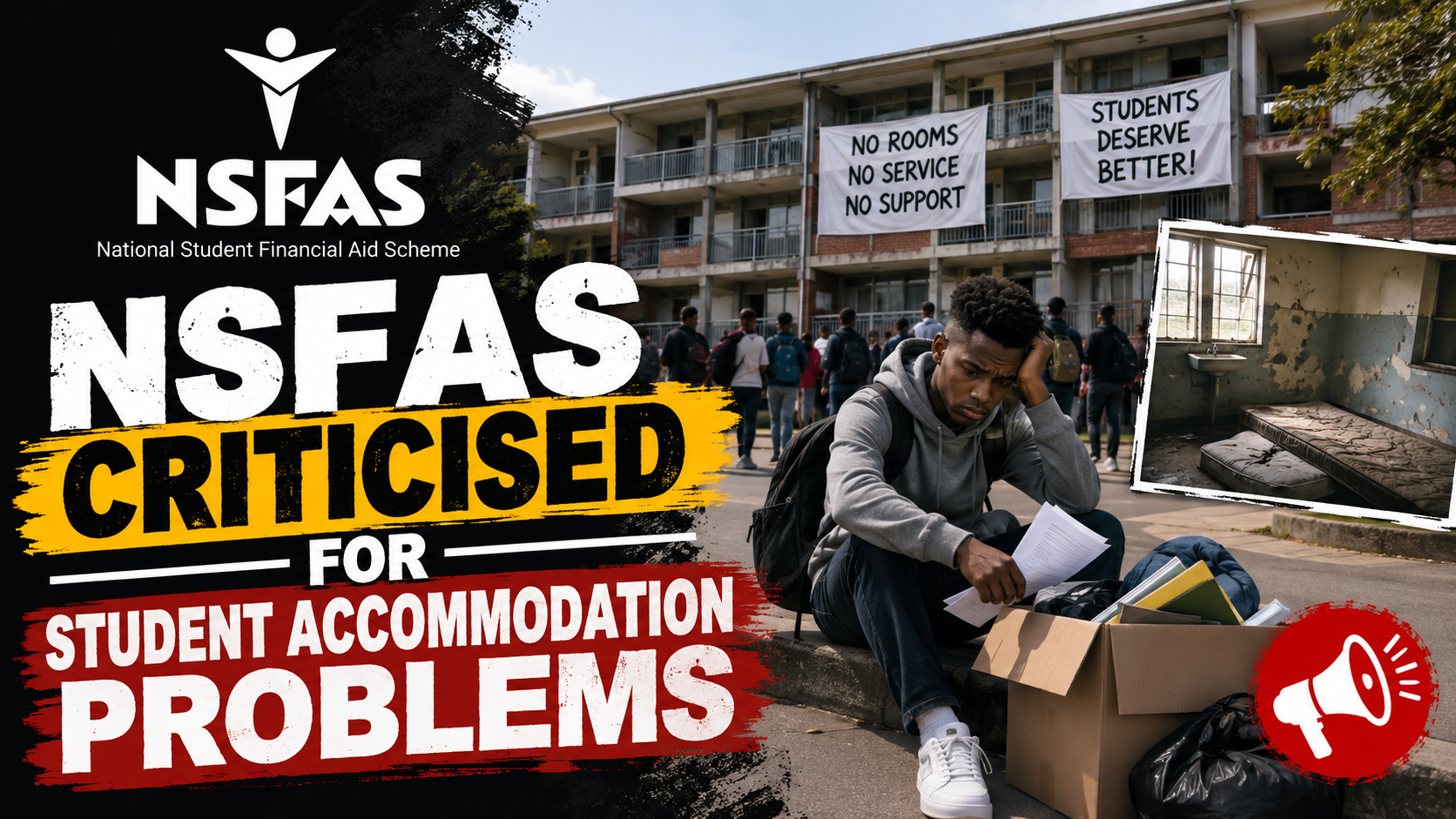 NSFAS Criticised For Student Accommodation Problems