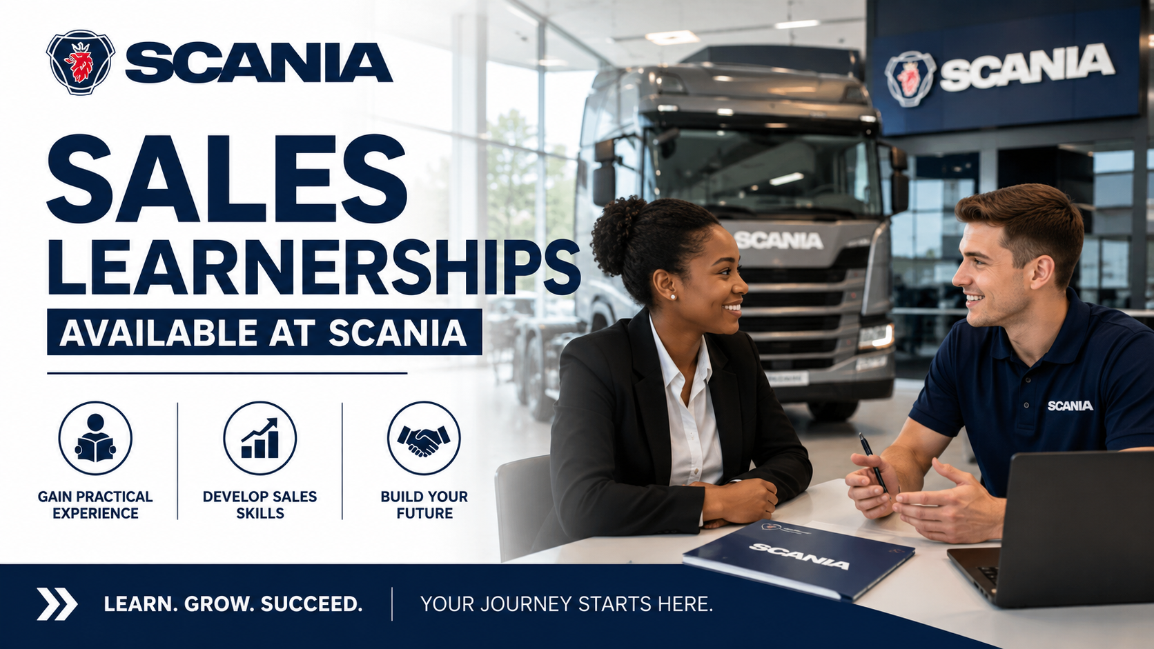 Sales Learnerships Available at Scania