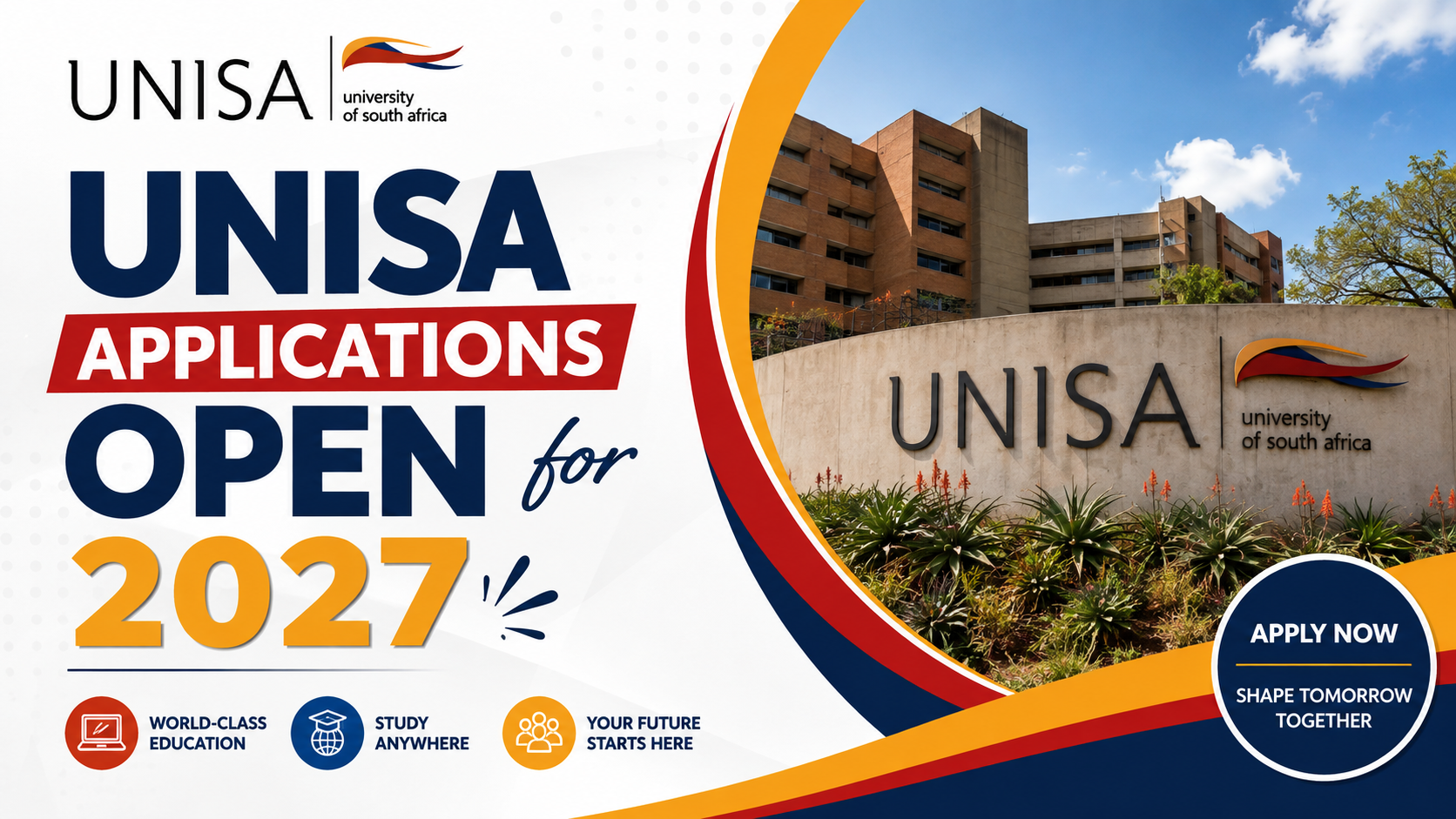 UNISA Applications Open for 2027